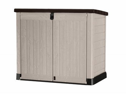 Keter Store It Out Midi Outdoor Plastic Garden Storage Shed - Beige/Brown